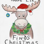 Moose Elk Finds Christmas